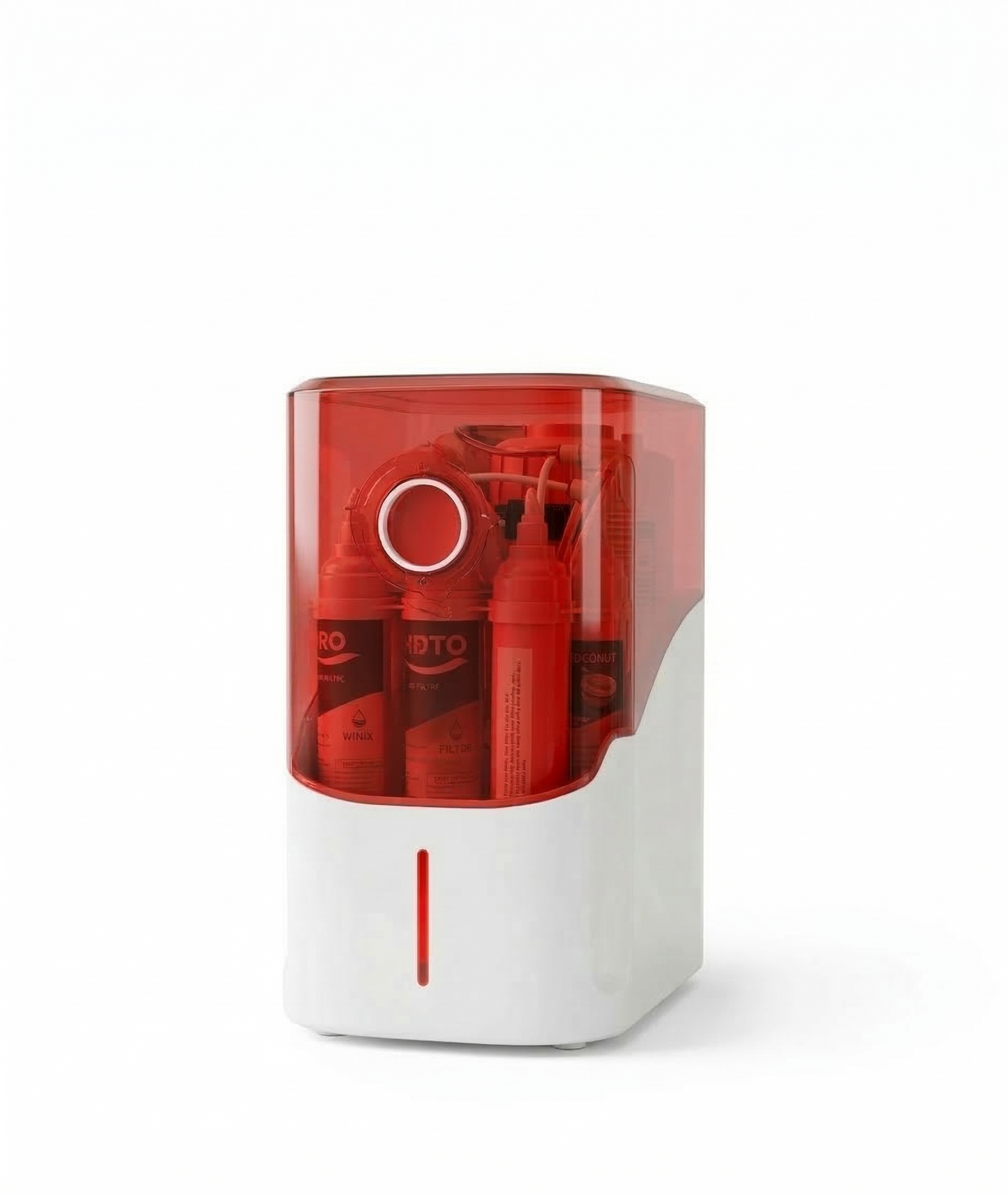 Filtre d'eau domestique compacte.