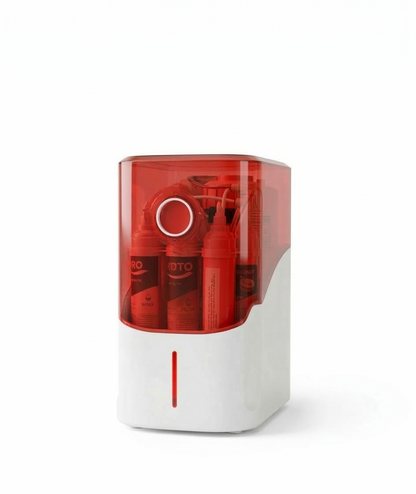 Filtre d'eau domestique compacte.