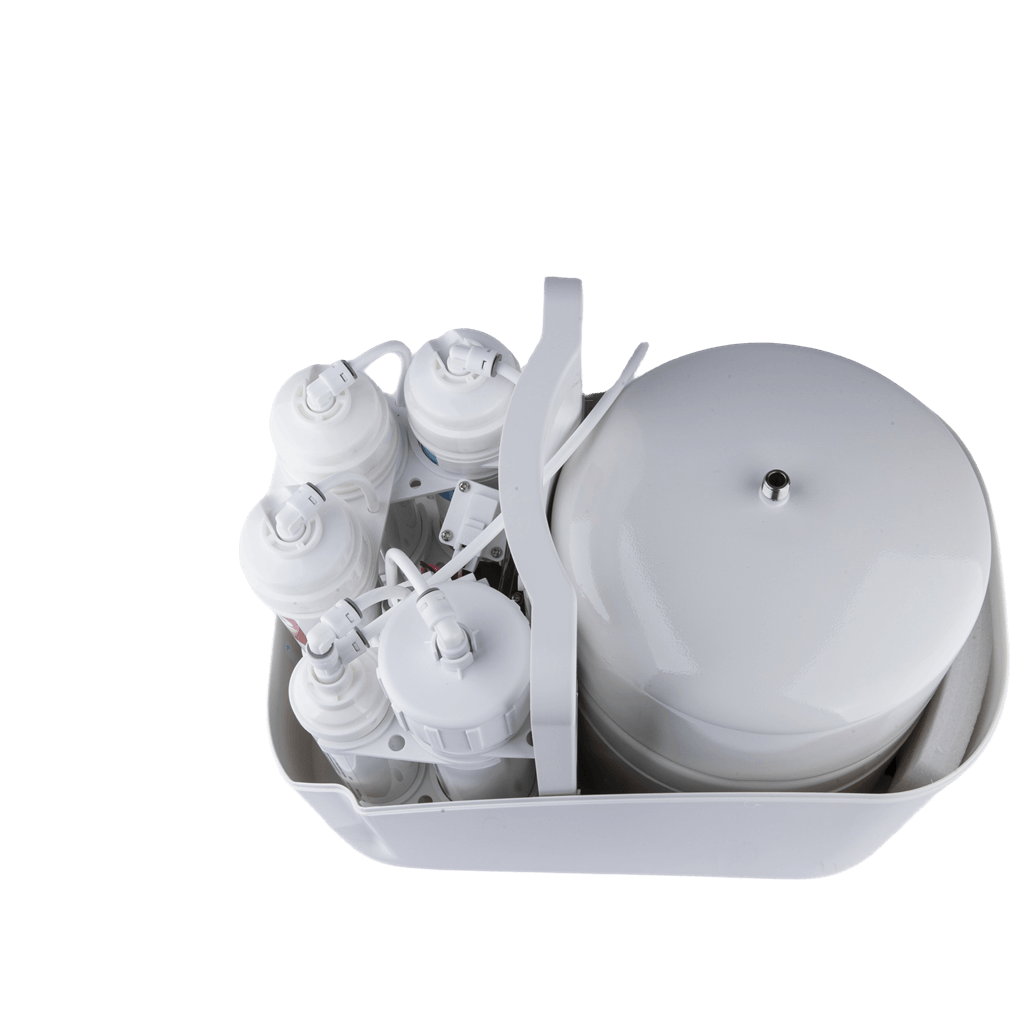 Filtre d'eau domestique compacte.