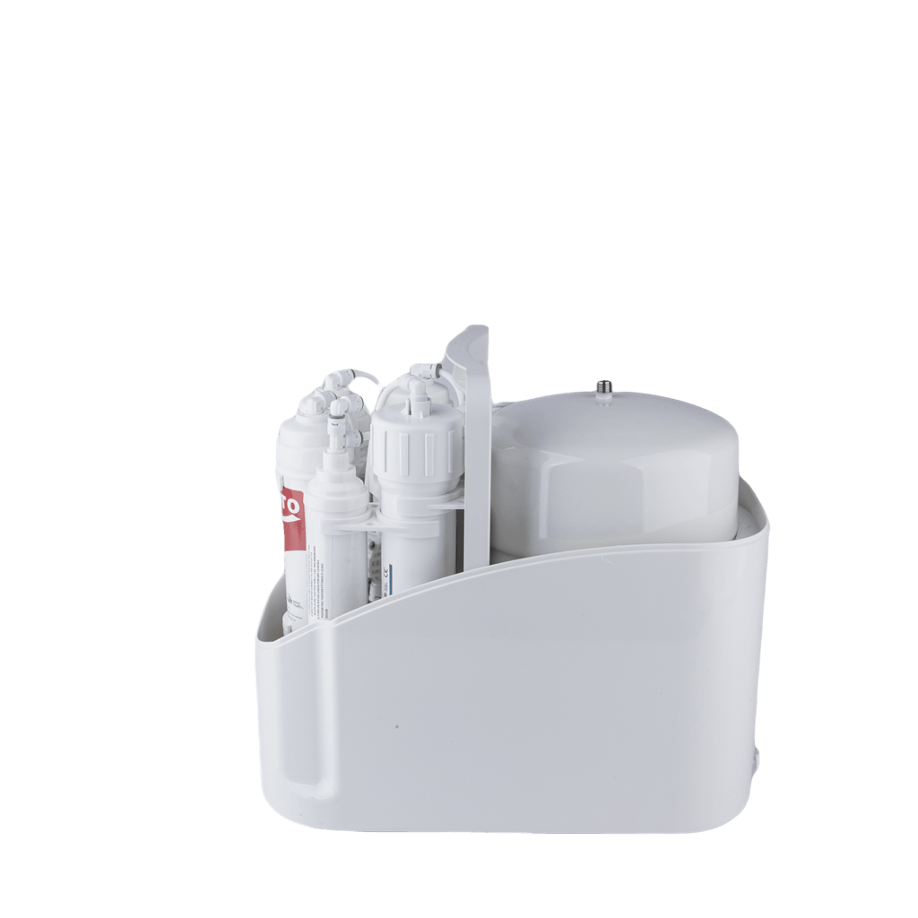 Filtre d'eau domestique compacte.